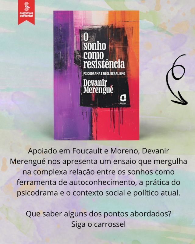 De um lado a liberdade, que precisa ser conquistada a cada dia, a cada luta. Do outro, a realidade, que delimita, frustra, solta e cerceia. Entre essas duas instâncias estão os sonhos. Alguns podem ser banais, às vezes reproduzindo cenas do cotidiano. Mas os mais estranhos e contundentes são aqueles com maior potencial de transformação. Em “O sonho como resistência”, Devanir Merengué discorre sobre o sonho na clínica psicodramática. Apoiado em Foucault e Moreno, propõe um psicodrama nômade, de reconstrução constante e em diálogo com outros saberes, como política, artes, sociologia, filosofia e as diferentes linhas da psicologia. Com base em relatos de sonhos, o autor discute conceitos como verdade, fascismo e neoliberalismo, mostrando que — para além de questões pessoais e singularidades — no material onírico podem estar representados problemas sociais e políticos bem mais amplos. A possibilidade libertária dos sonhos — vistos como brecha para a transformação — atravessa todo o texto, levando o leitor a refletir sobre os tempos difíceis que vivemos.
#psicodrama #editoraagora #devanirmerengue #psicodramatistas #sonhos #psicologia #analisedossonhos #significadodossonhos